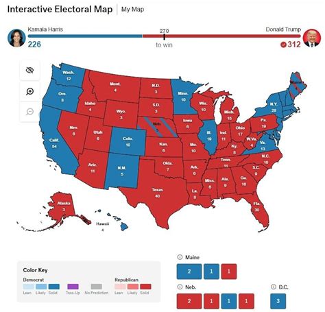 Electoral College Predictions Maps How Trump Wins