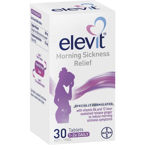 Elevit Morning Sickness Relief Tablet For Mums Reviews Tell Me Baby