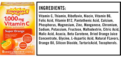 Emergen C Ingredients