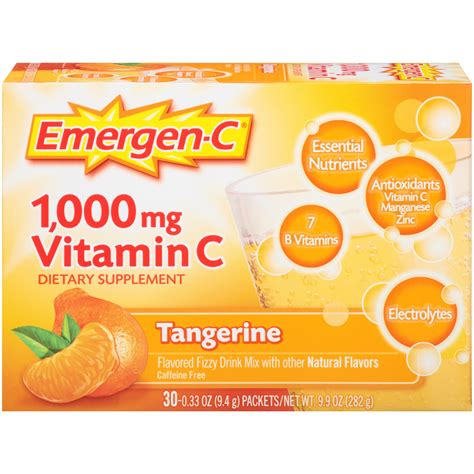 Emergen C Vitamin C Drink Mix Packets Tangerine Cvs Com
