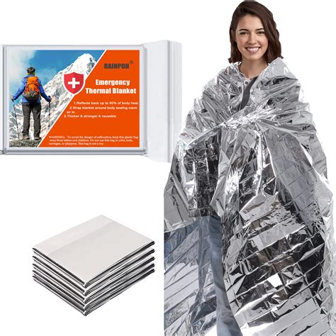 Emergency Survival Thermal Blanket Lightweight Camping Safety Mylar