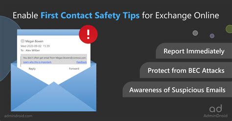 Enable First Contact Safety Tip For Exchange Online Admindroid Blog
