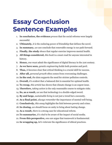 Ending Sentences For Essays Concluding Sentences How To Write In