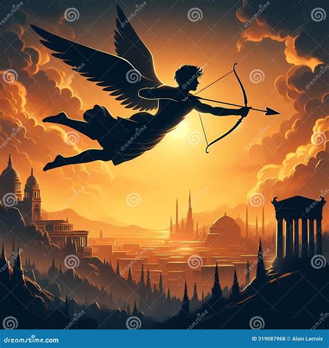 Eros God Of Love Painting