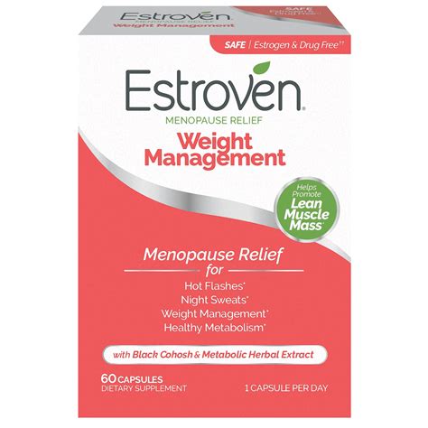 Estroven Menopause Relief Weight Management Hot Flashes Night Sweats