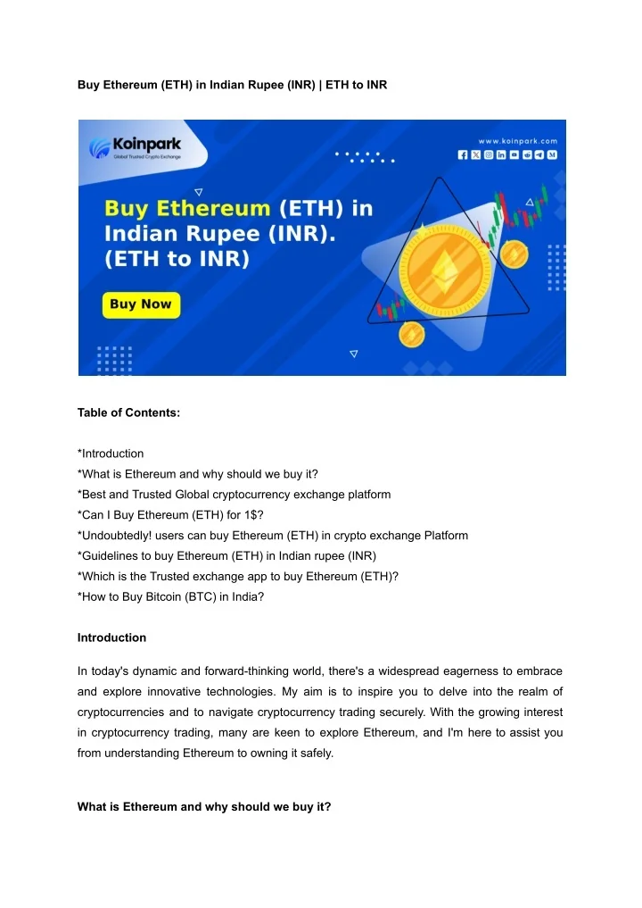 Ethereum Prices Eth Inr Ethereum Indian Rupee Price