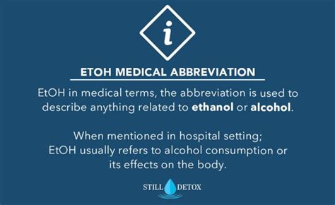 Etoh Medical Abbreviation E Phlebotomy Training