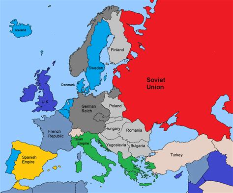 Europe Map Before Ww2