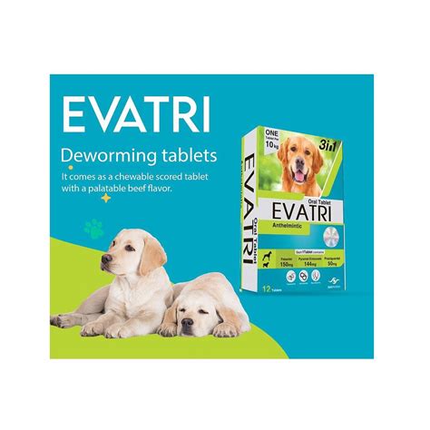 Evatri Deworming Tablet For Dogs Egypuppy Pet Shop Online