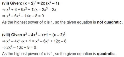 Ex 4 1 2 Represent In Form Of Quadratic Equations Ex 4 1