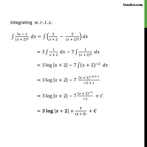 Ex 7 5 14 Integrate 3X 1 X 2 2 Chapter 7 Class 12