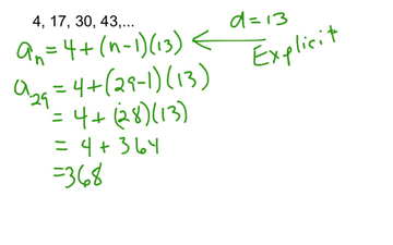 Explicit Formula For Arithmetic Sequences Learn Zoe