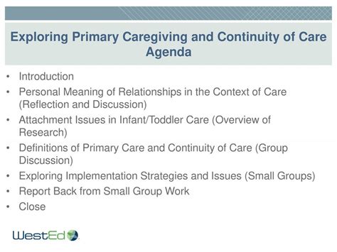 Exploring Primary Caregiving And Continuity Of Care Ppt Download