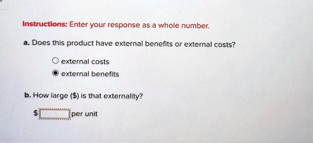 External Costs And External Benefits