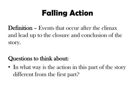 Falling Action Definition Explained