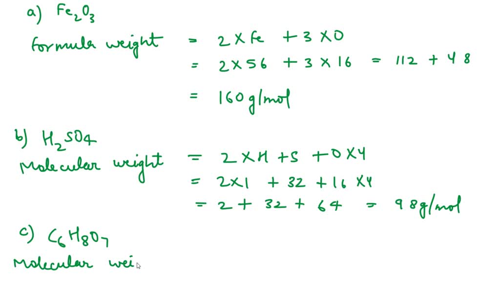 3 Ways Fe2O3 Molecular Weight