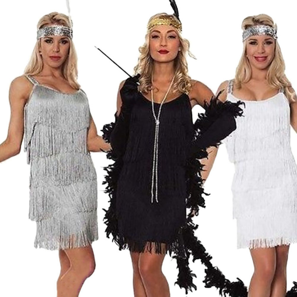 Febelle 2018 Deluxe Ladies 1920S Roaring 20S Flapper Costume Sequin
