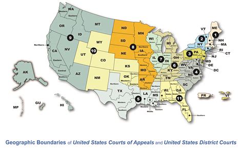 Federal District Court Map USA