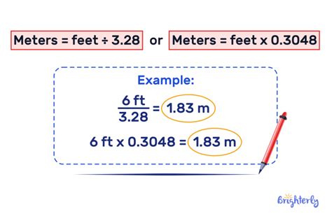 Feet To Meter Conversion Formula At Harold Bondi Blog