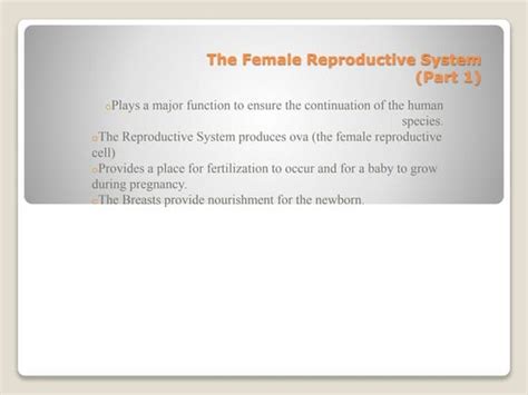 Female Reproductive System Presentation 10