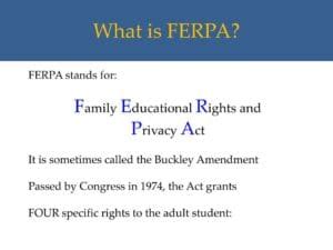 What FERPA Stands For