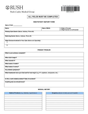 Fillable Online Neuroscience Rush Copley Medical Center Fax Email