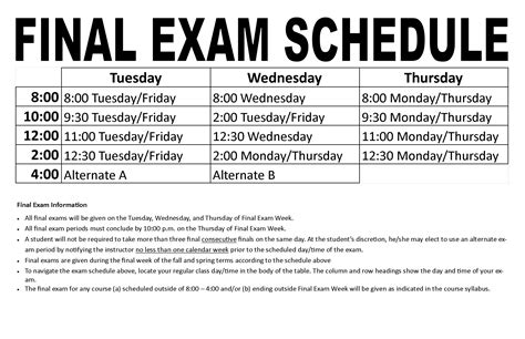 5 Exam Schedule Tips