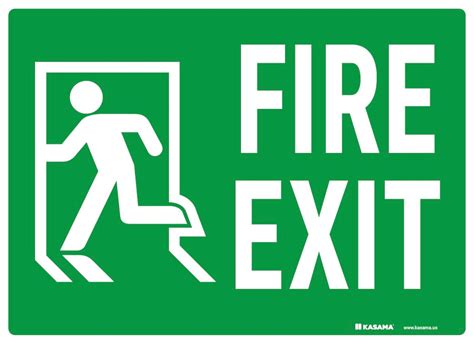 Fire Exit Sign Kasama Us