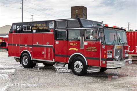 Fire Truck At The Illinois Fire Service Institute Training Center