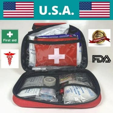 First Aid Kit 215 Pieces Bonus 43 Pieces Mini First Aid Kit