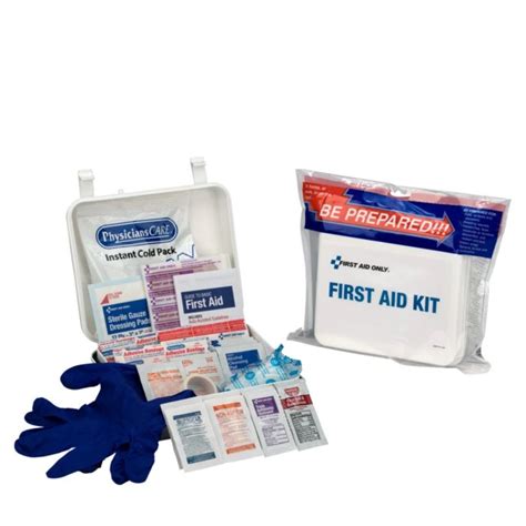 First Aid Only Travel First Aid Kit 68 Piece Plastic Case 7107