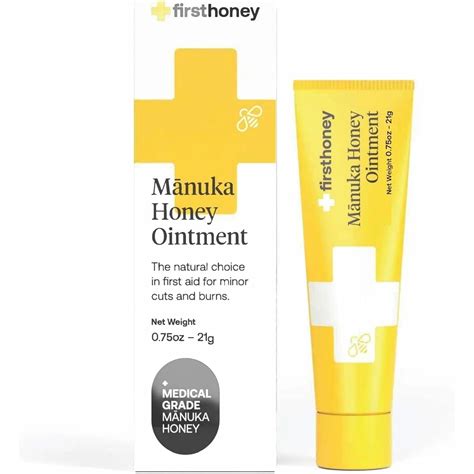 First Honey Sterile Manuka Honey Ointment First Aid Wound Care Pain