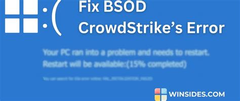 Fixing The Cloudstrike Blue Screen Of Death Bsod Issue Windows 11