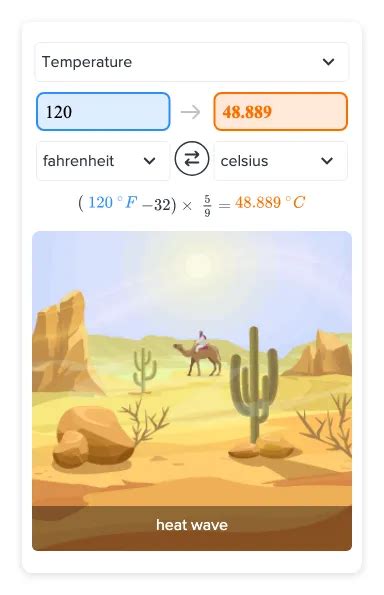 Flexi Answers Convert 120 Degrees Fahrenheit To Celsius Ck 12