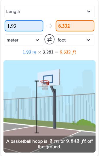 Flexi Answers What Is 1 93 Meters In Feet Ck 12 Foundation