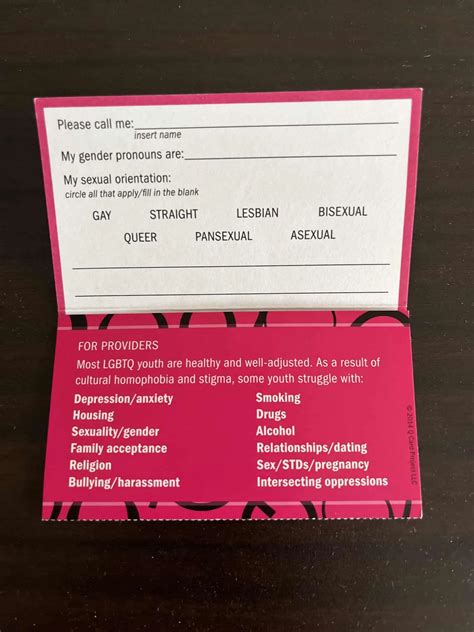 Florida State University Health Center Displays Lgbtq Identity Cards At