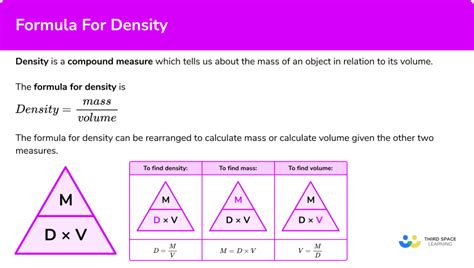 Formula For Density Gcse Maths Steps Examples