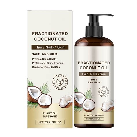 Fractionated Coconut Oil 100% Pure Natural Undiluted Unscented Cold ...