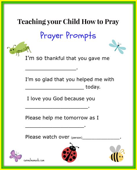 Free Printable Prayer Worksheets Printable Sight Words List