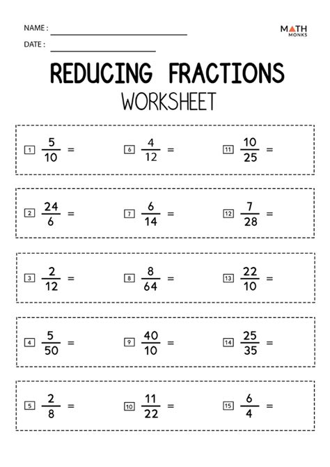Free Reduce Fraction Worksheet Fourth Grade Download Free Reduce
