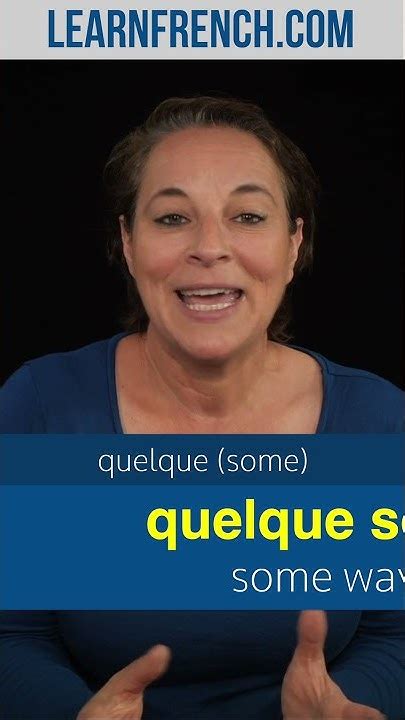 French In Real Life 5 Ways Of Using Quelque Shorts Youtube