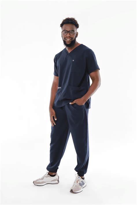 Frontrunner Mens Navy Jogger Pants Scrubos