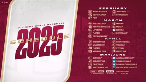 Fsu Baseball Schedule 2025 Tickets Alexander B Stump