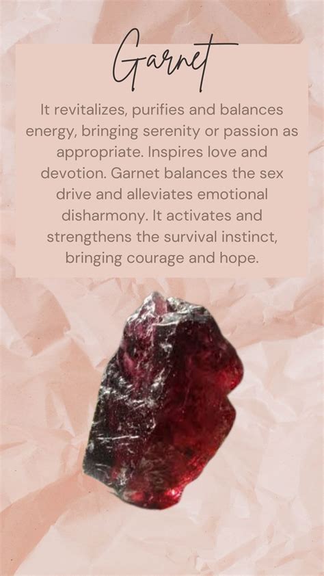 Garnet Crystals Healing Properties Spiritual Crystals Crystals