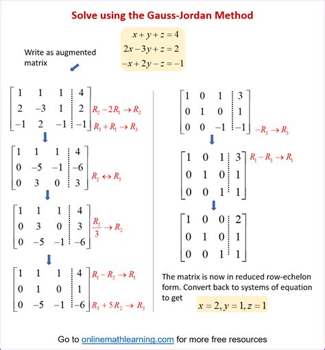 Gaussian And Gauss Jordan Methods Old Exams Q S Lec S 31 32