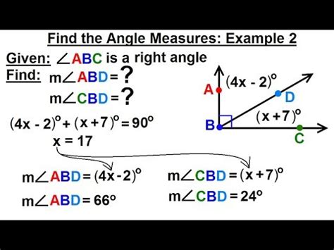 Geometry Ch 1 Basic Concepts 21 Of 49 Find The Angle Measures