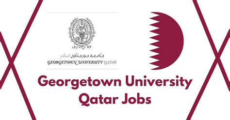 Georgetown University Qatar Jobs 2023 Assessment Manager And Various