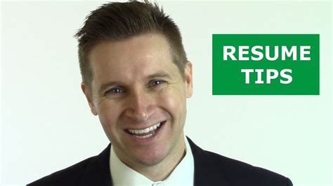 Get Your Dream Job Part 2 Of 5 Resume Tips Youtube