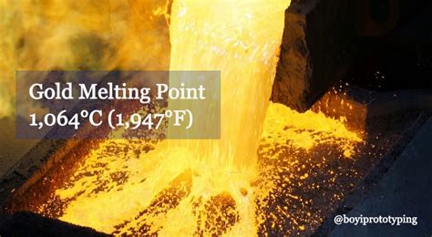 Gold Melting Point Temperature