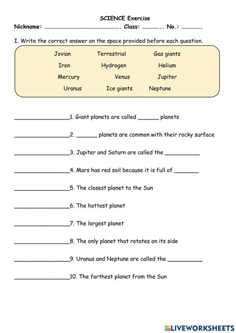 Grade 5 Science Worksheets Ontario